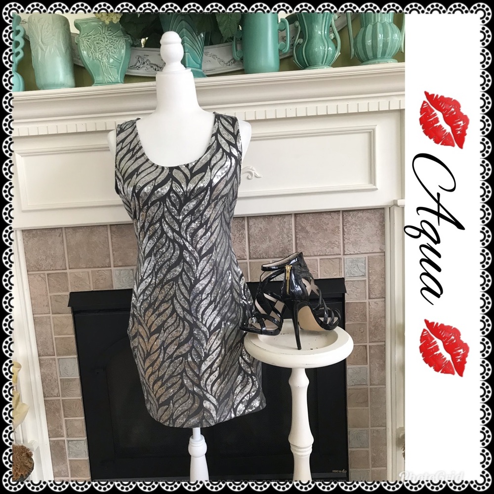 Aqua Prom or party dress size L